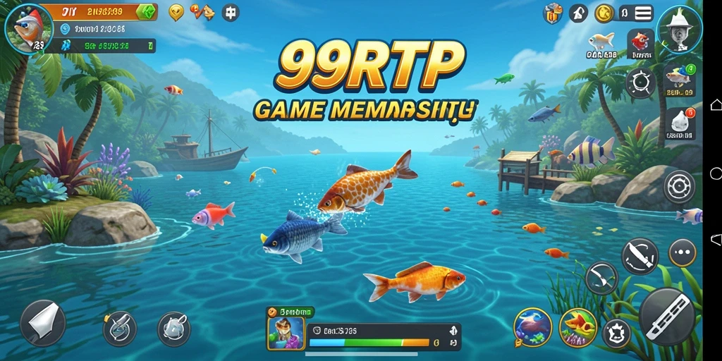 Tampilan gameplay 99RTP dengan aksi memancing yang mengasyikkan.