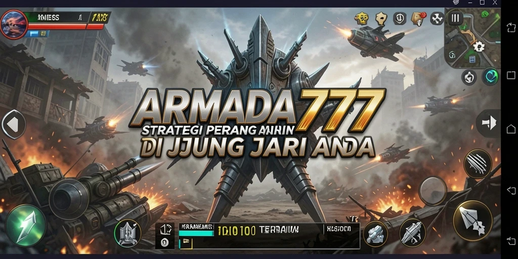 Tampilan gameplay ARMADA777 dengan strategi serangan yang mendebarkan.