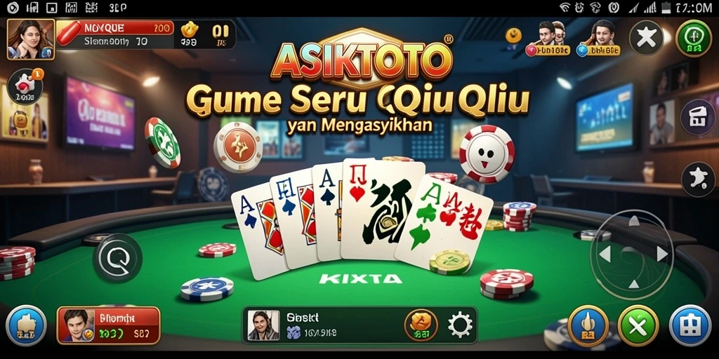 Screenshot gameplay QiuQiu yang menampilkan keseruan permainan ASIKTOTO.