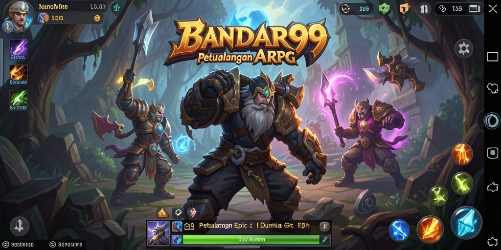 Tangkapan layar menunjukkan aksi seru karakter dalam <strong>BANDAR99</strong> di medan tempur ARPG.