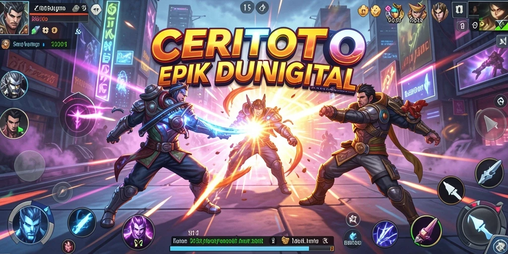 Tampilan gameplay CERITOTO saat bertarung dengan gaya Fighting yang seru.