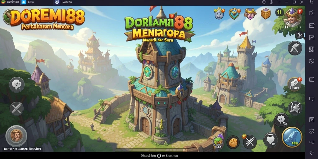 Menara yang kokoh melawan gelombang musuh di DOREMI88.