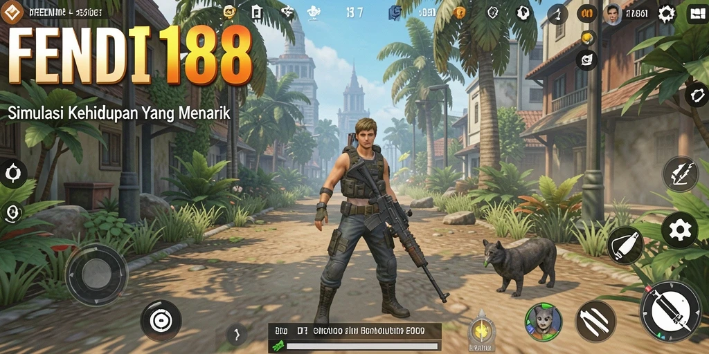 Tampilan gameplay menarik dari FENDI188 dengan interaksi karakter.