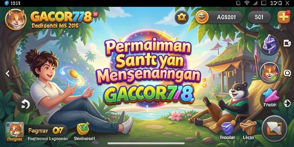 Tampilan gameplay menarik dari GACOR78 yang santai dan menyenangkan.