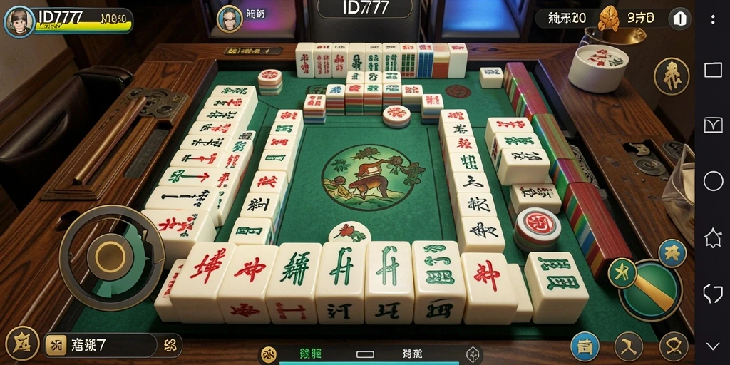 Tampilan screenshot <strong>ID777</strong> yang menampilkan serunya gameplay Mahjong.