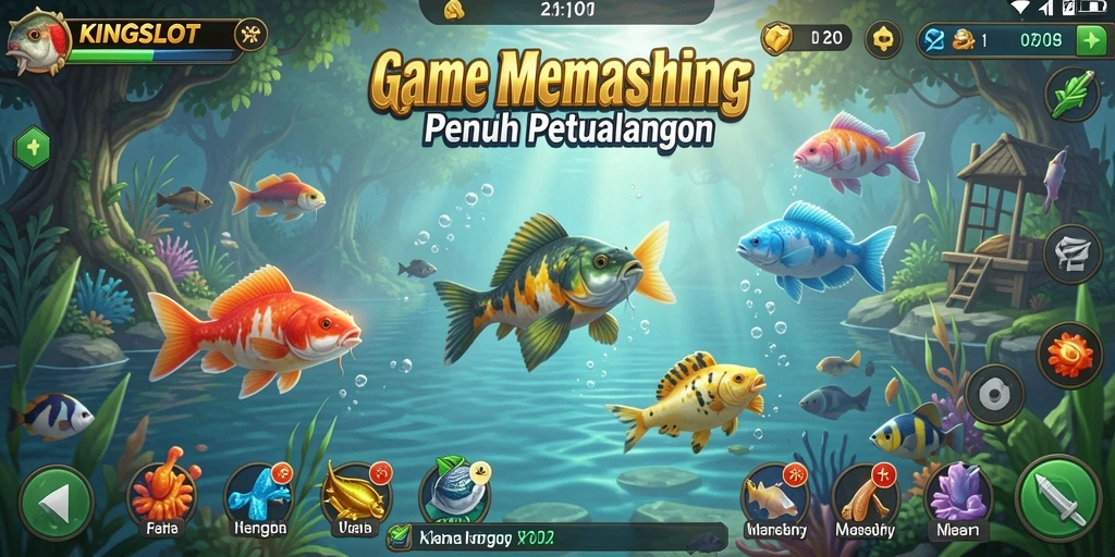 Tangkapan ikan yang mengesankan di game KINGSLOT.