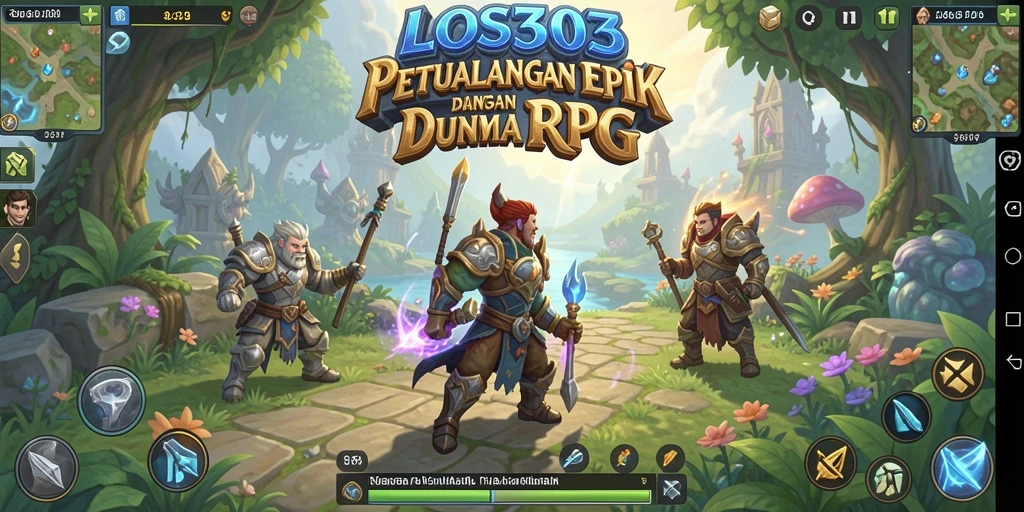 Tampilan screenshot game RPG dengan karakter dan pertempuran yang epik.