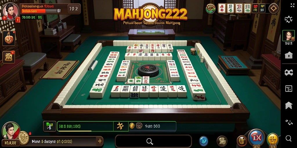 Tampilan gameplay menarik dalam MAHJONG222 yang menantang.