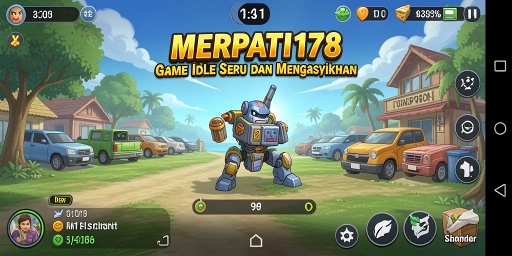 Tampilan gameplay menarik dari MERPATI178 yang menggambarkan pengalaman Idle.