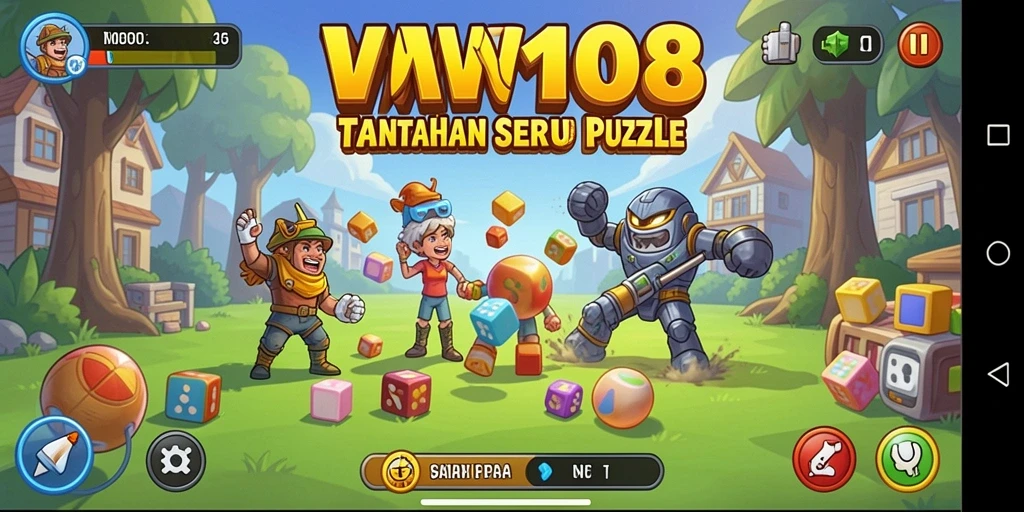 Gameplay VW108 yang seru dengan tantangan Puzzle yang menarik.